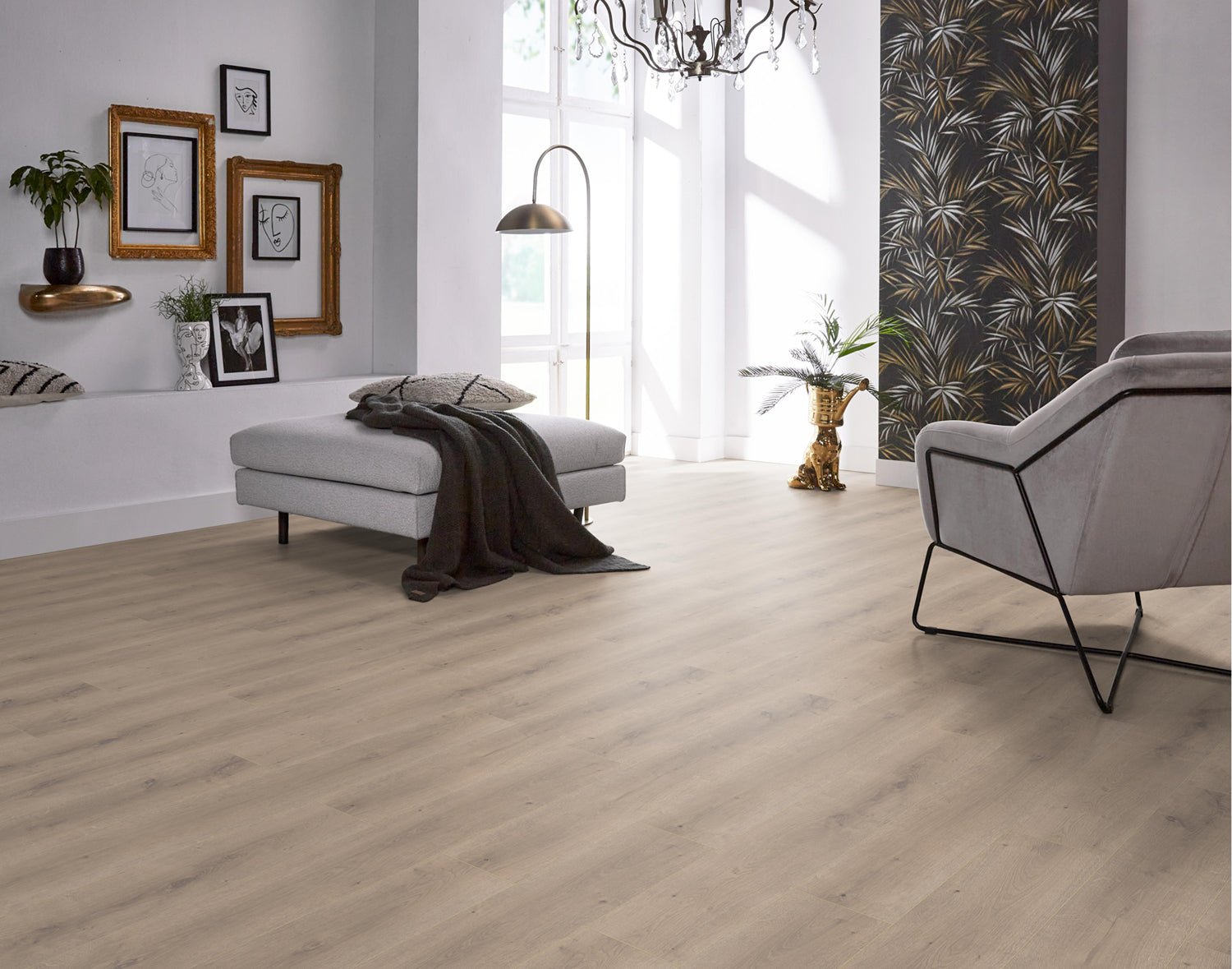 Floorlife Laminaat Houtlook Queens Beige Eiken 6405 - Solza.nl