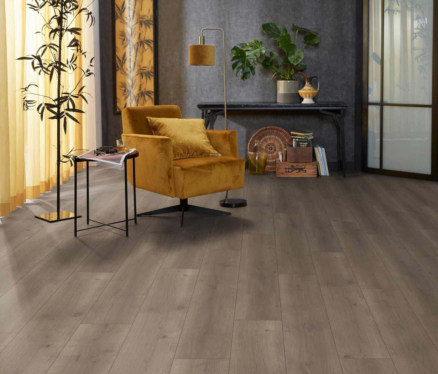 Floorlife Laminaat Houtlook Queens Grijs Bruin Eiken 6404 - Solza.nl