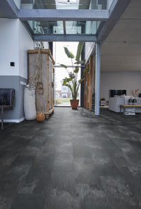 Floorlife Laminaat Tegel Madison Square Aqua Donkergrijs 6394 - Natuursteenlook 60.4 x 28 cm - Solza.nl