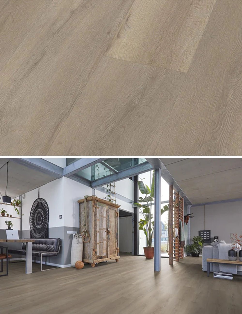 Floorlife Leyton Light Oak 1820 Dryback PVC Rechte Stroken - Solza.nl