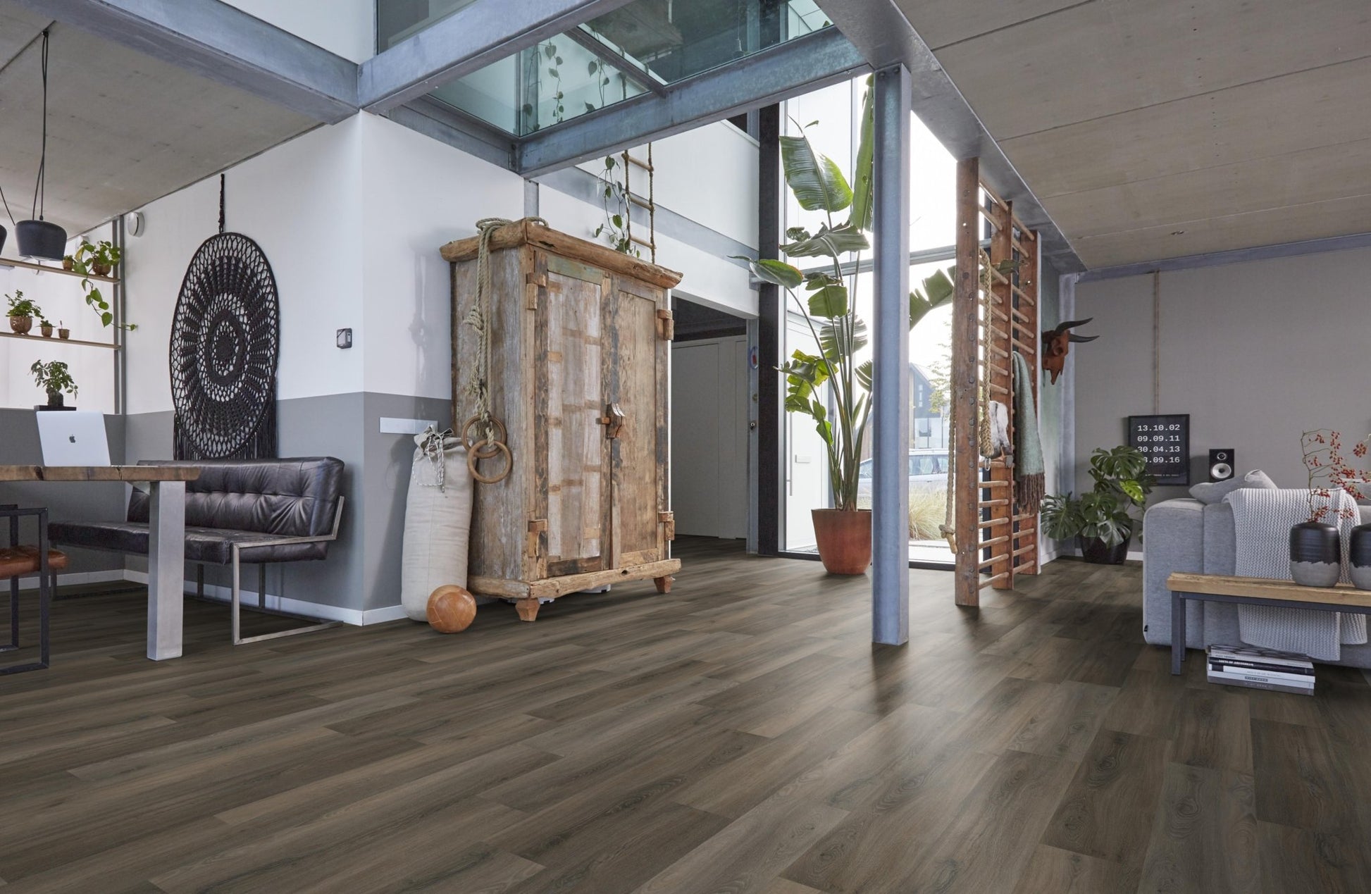 Floorlife Paddington Dark Grey 4506 Dryback PVC Rechte Stroken - Solza.nl