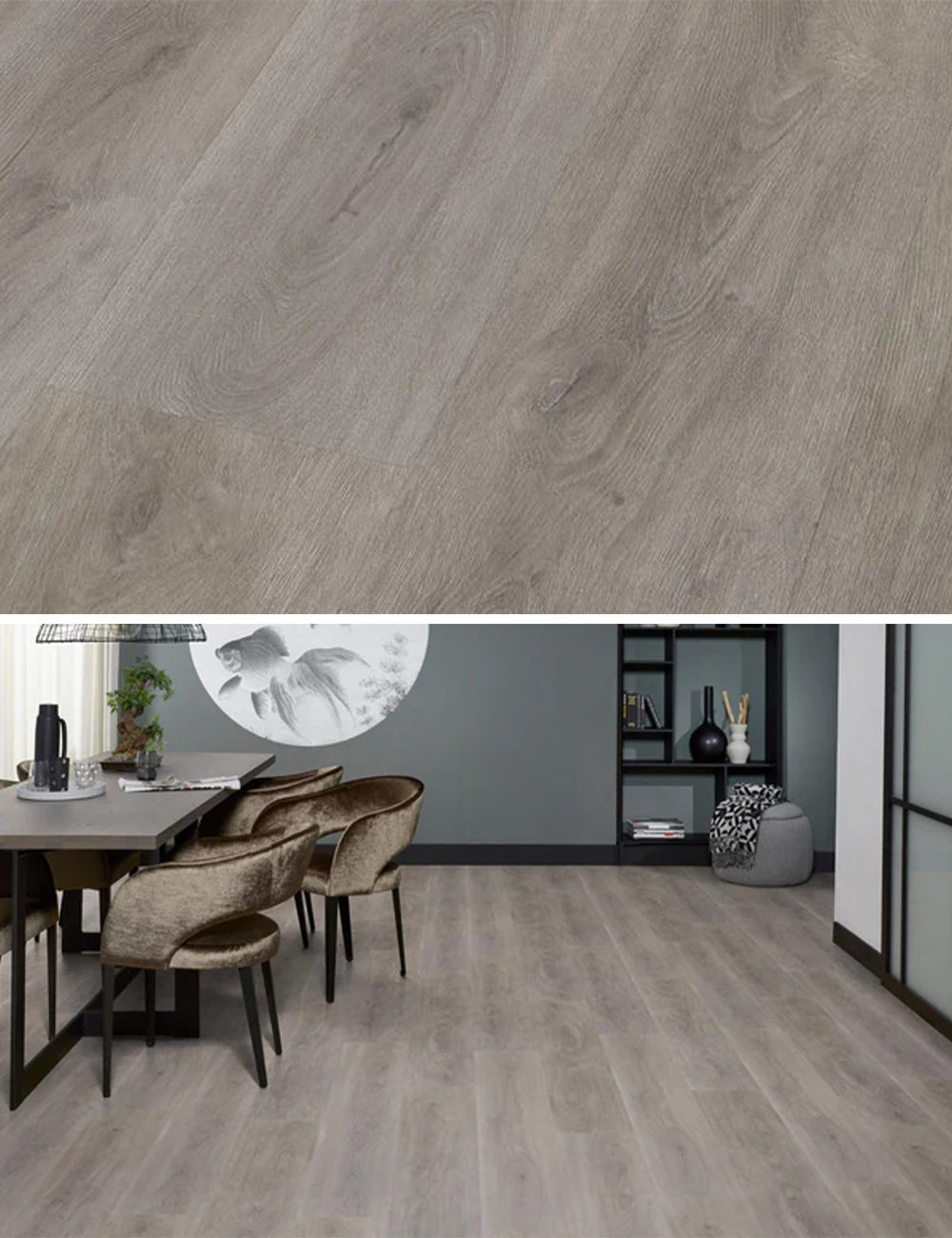 Floorlife Parramatta Grey Oak 1554 Dryback PVC Rechte Stroken - Solza.nl