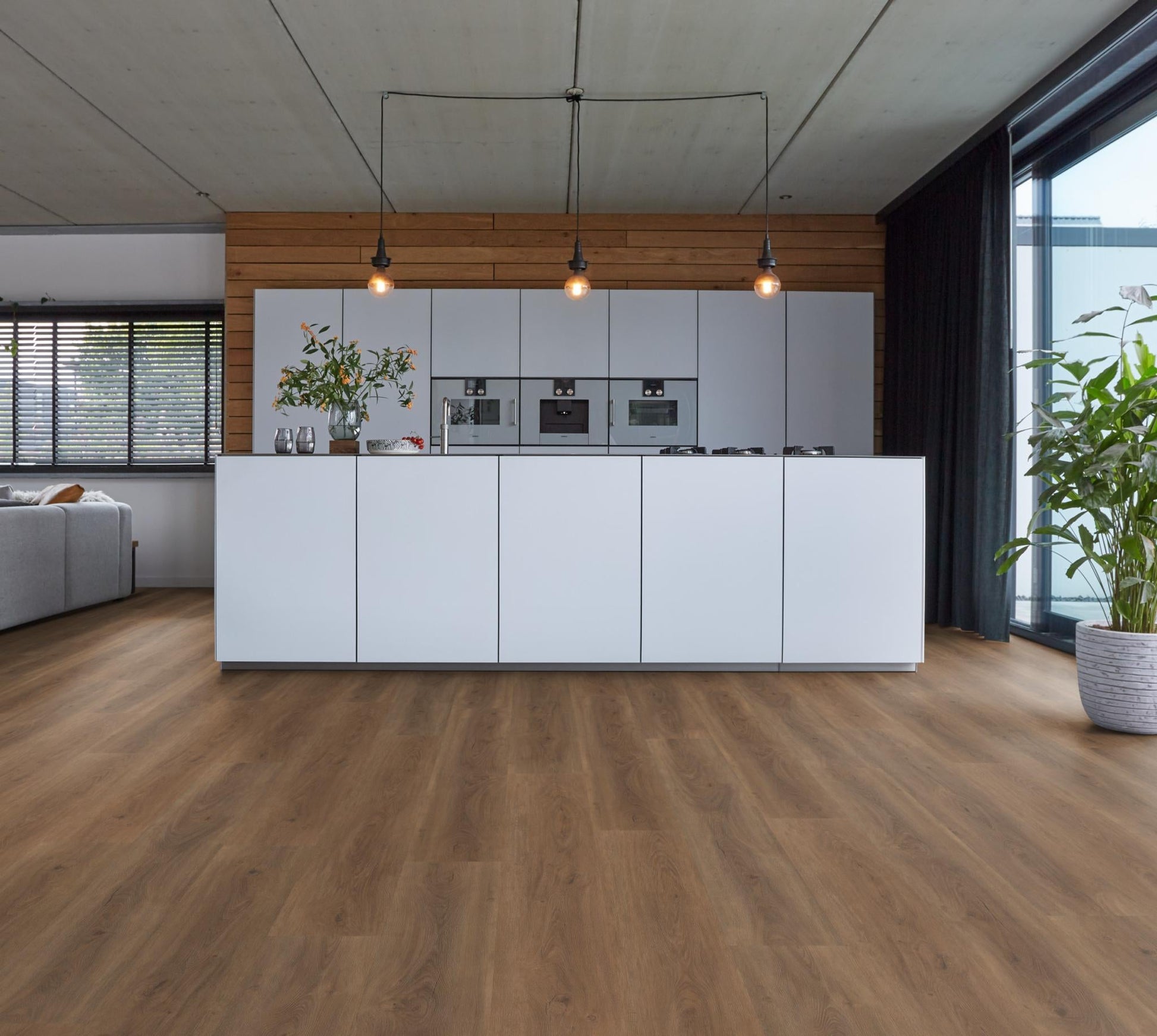 Floorlife Parramatta Warm Brown 1532 Dryback PVC Rechte Stroken - Solza.nl