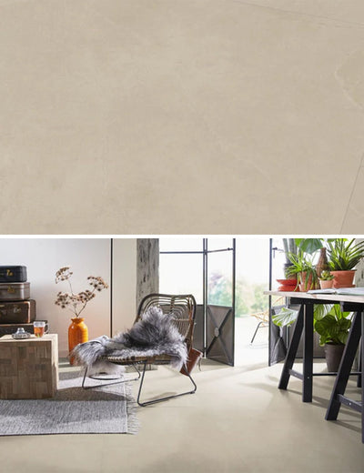 Floorlife Stanmore XL Beige 3213 Tegel Dryback PVC - 91.4 x 91.4 cm - Solza.nl