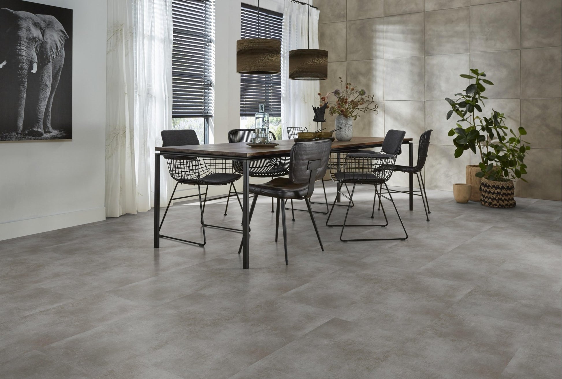 Floorlife The Rocks Blue Grey 1117 Tegel Dryback PVC - Solza.nl