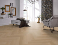 Floorlife Visgraat Click PVC YUP Fulham Herringbone Natural Oak 2610 SRC - Solza.nl