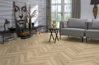 Floorlife Visgraat Click PVC YUP Herringbone Paddington Beige 3504 SRC - Solza.nl