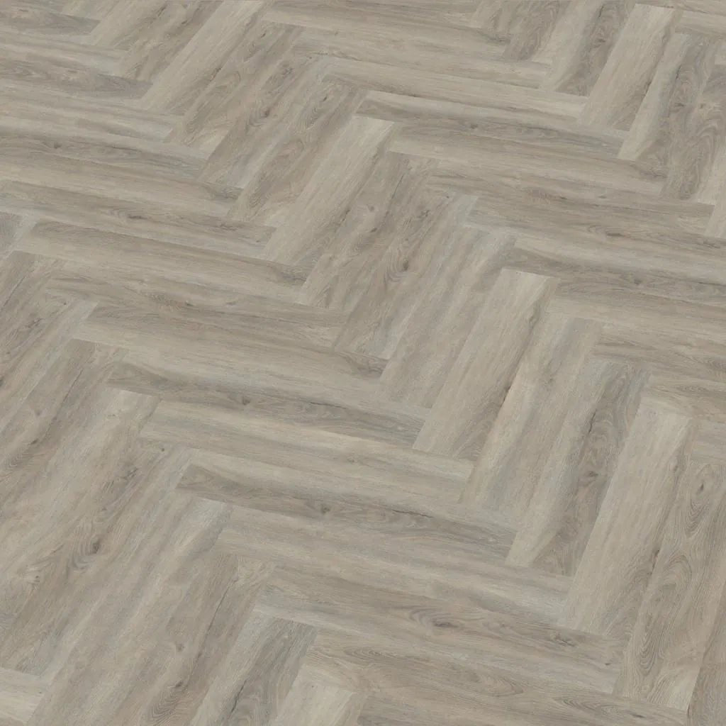 Floorlife Visgraat Click PVC YUP Herringbone Parramatta Light Grey 2533 - Solza.nl