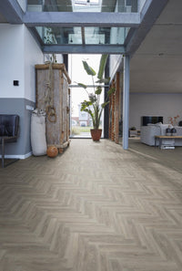 Floorlife Visgraat Click PVC YUP Herringbone Parramatta Light Grey 2533 SRC - Solza.nl