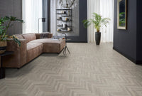 Floorlife Visgraat Click PVC YUP Herringbone Parramatta Light Grey 2533 SRC - Solza.nl