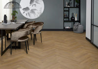 Floorlife Visgraat Click PVC YUP Leyton Herringbone Dark Oak 2823 SRC - Solza.nl