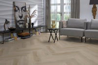 Floorlife Visgraat Click PVC YUP Leyton Herringbone Light Oak 2820 SRC - Solza.nl