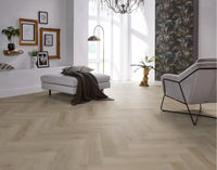 Floorlife Visgraat Click PVC YUP Leyton Herringbone Light Oak 2820 SRC - Solza.nl