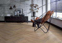 Floorlife Visgraat Click PVC YUP Leyton Herringbone Smoky 2821 SRC - Solza.nl