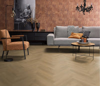 Floorlife Visgraat Click PVC YUP Merton Herringbone Light Oak 7613 - Solza.nl