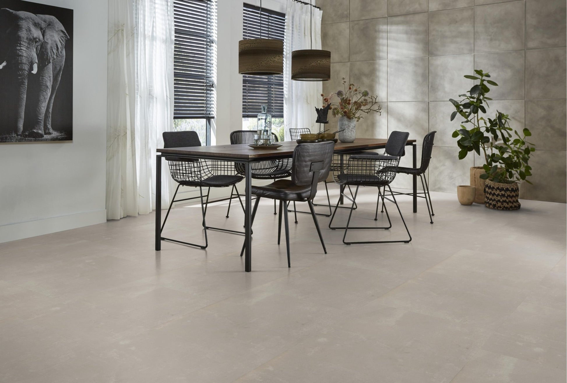 Floorlife Westminster Beige 5200 Tegel Dryback PVC - Vloertegel 61x61 cm - Solza.nl