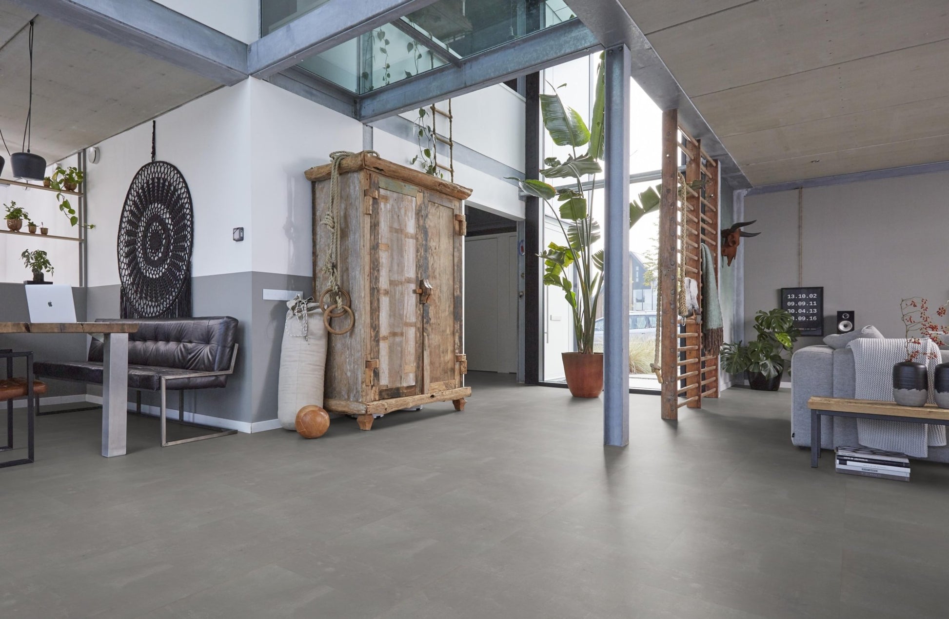 Floorlife Westminster Light Grey 5202 Tegel Dryback PVC - Solza.nl