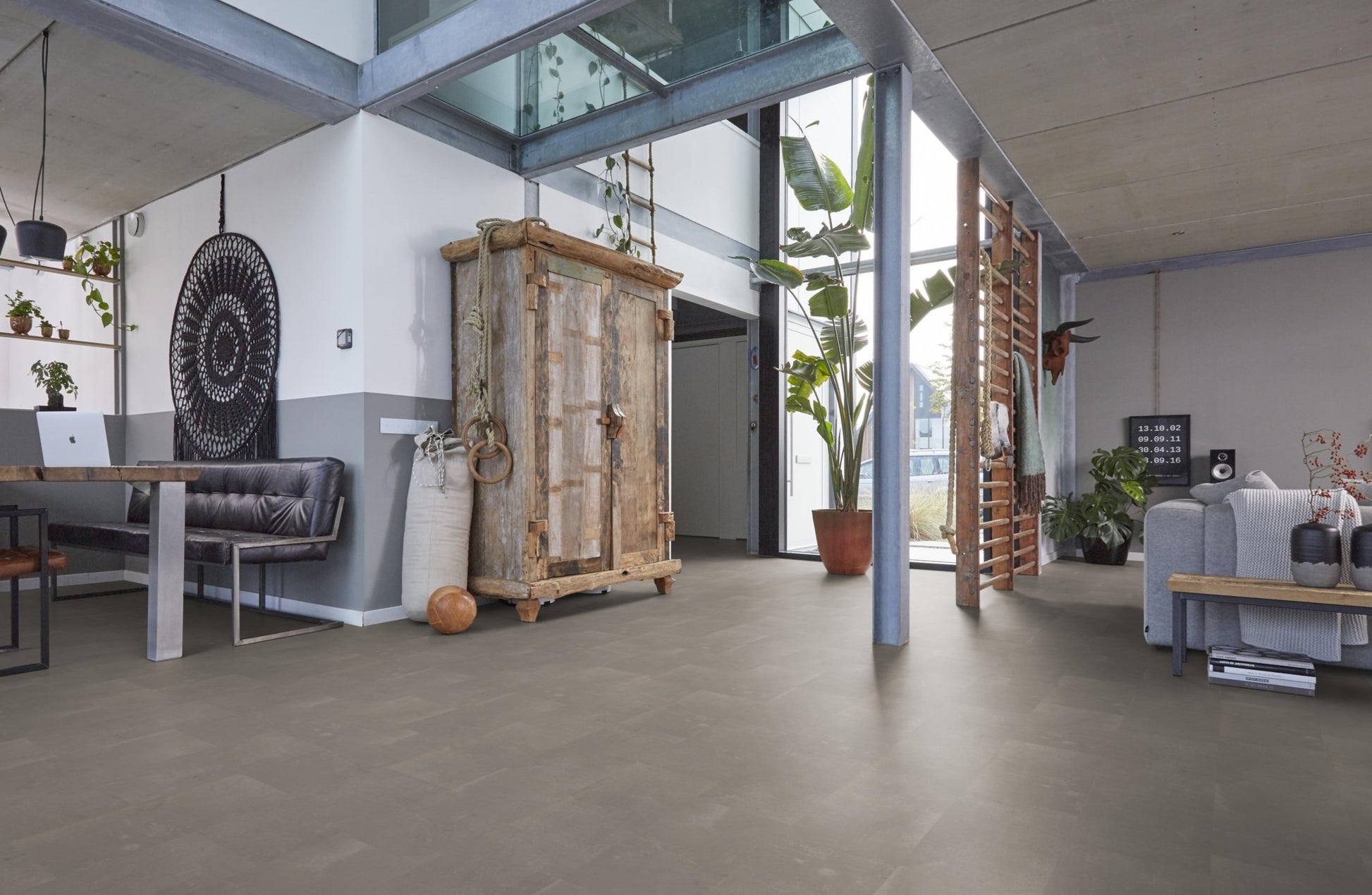 Floorlife Westminster Taupe 5201 Tegel Dryback PVC - Solza.nl