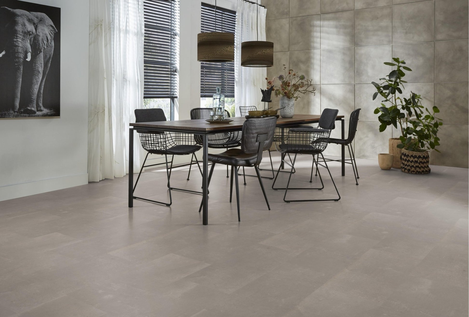 Floorlife Westminster Taupe 5201 Tegel Dryback PVC - Solza.nl