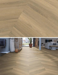 Floorlife Yup Chevron Paddington Natural Dryback PVC - Hongaarse punt - Solza.nl