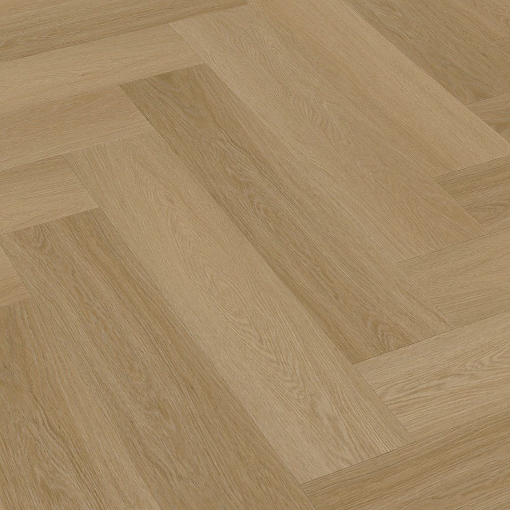 Floorlife Yup Fulham Herringbone Warm Oak 1614 Dryback PVC - Noestvrij visgraat - Solza.nl