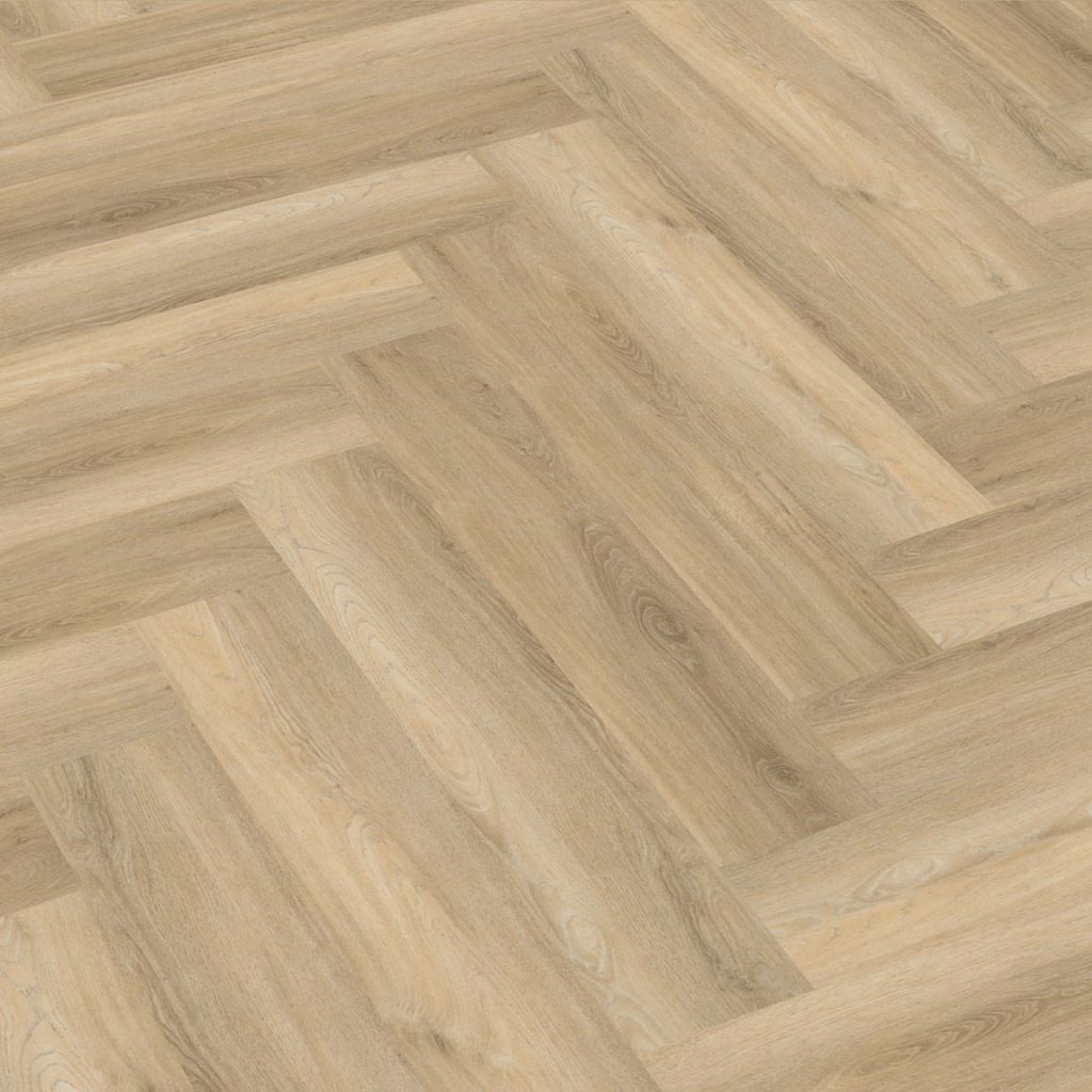 Floorlife Yup Herringbone Paddington Beige Dryback PVC - Visgraat 59.5 x 11.9 cm - Solza.nl