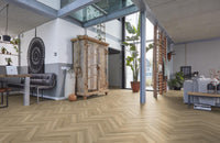 Floorlife Yup Herringbone Paddington Beige Dryback PVC - Visgraat 59.5 x 11.9 cm - Solza.nl