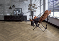 Floorlife Yup Herringbone Paddington Light Brown Dryback PVC - Solza.nl
