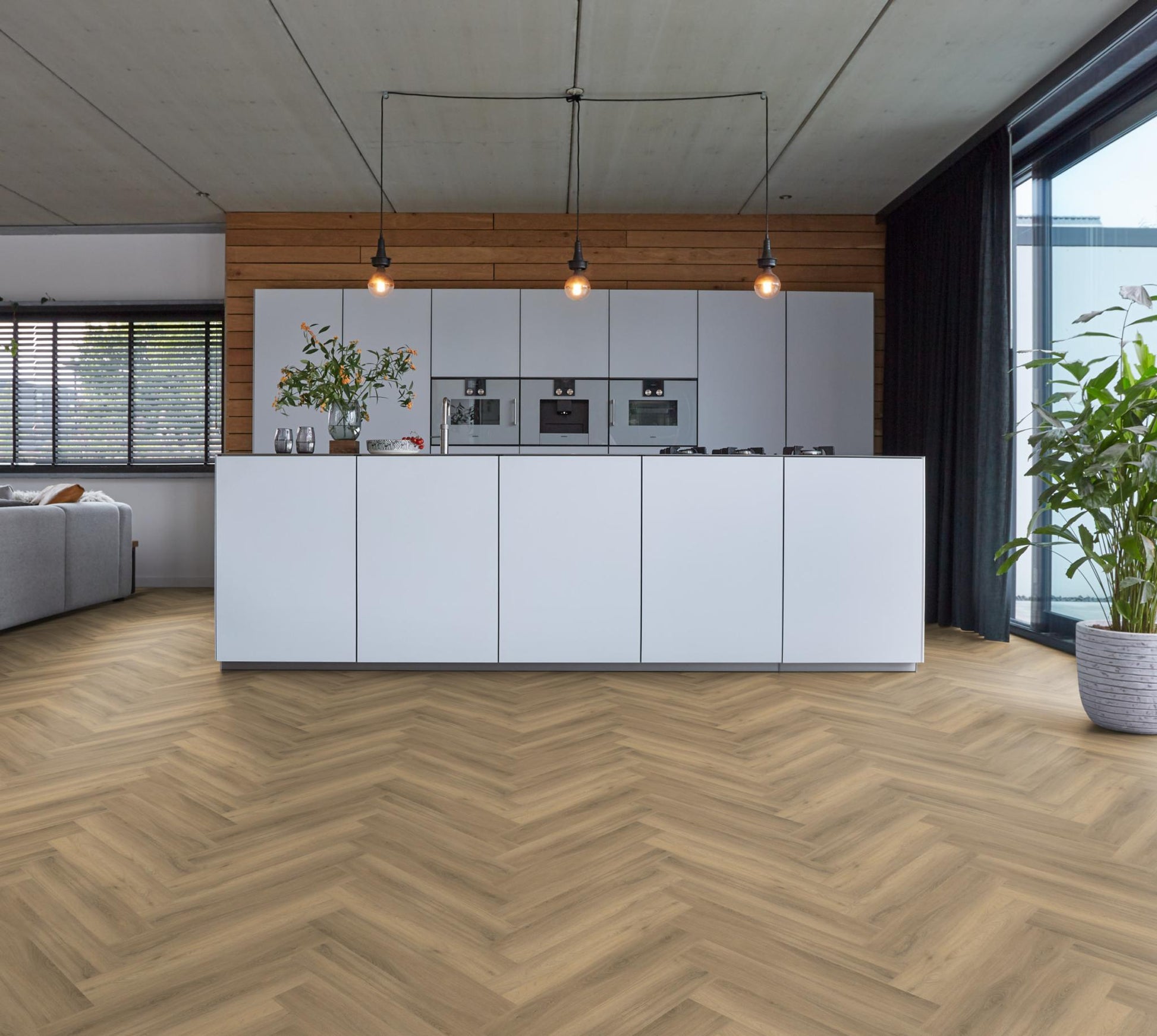 Floorlife Yup Herringbone Paddington Natural Dryback PVC - Solza.nl