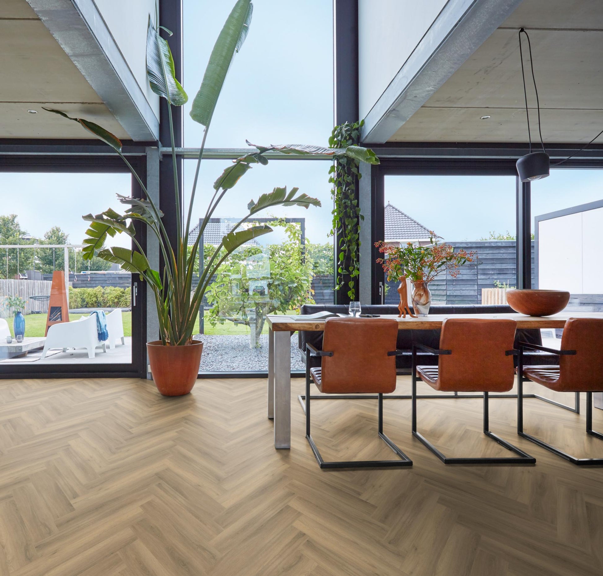 Floorlife Yup Herringbone Paddington Natural Dryback PVC - Solza.nl