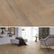 Floorlife Yup Leyton Herringbone Natural Oak Dryback PVC - Visgraat grijs/bruin