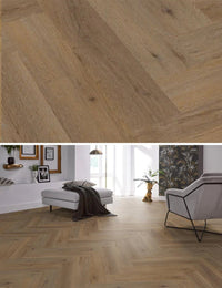 Floorlife Yup Leyton Herringbone Smoky Dryback PVC - Solza.nl