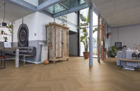 Floorlife Yup Leyton Herringbone Warm Oak Dryback PVC - Noestarm eikenlook - Solza.nl