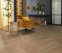 Floorlife Yup Leyton Herringbone Warm Oak Dryback PVC - Noestarm eikenlook - Solza.nl