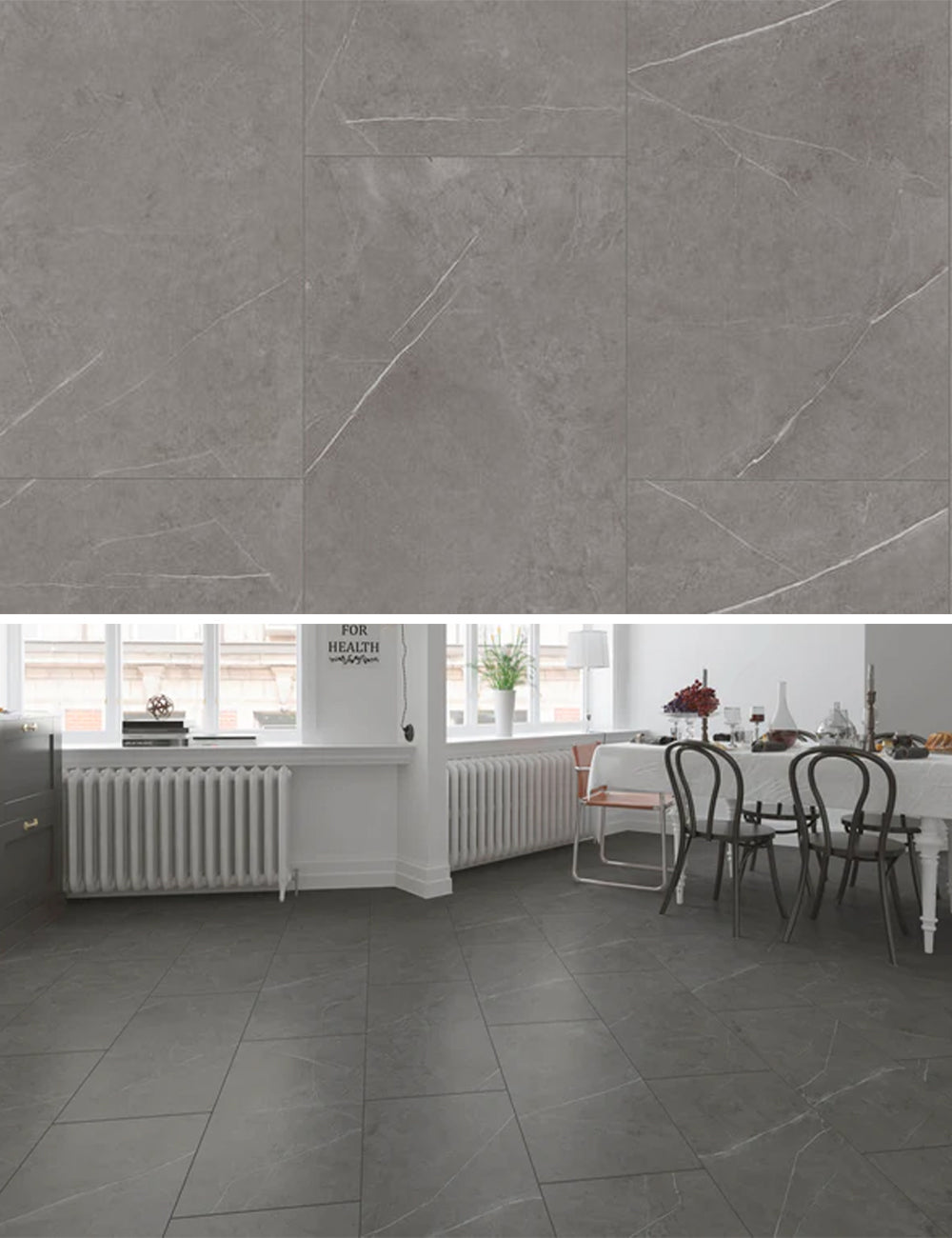 Gelasta Grande Dryback Tile 4500 Marble Grey - Solza.nl