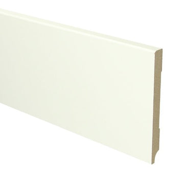 MDF Moderne plint 120x12 wit voorgelakt RAL 9010