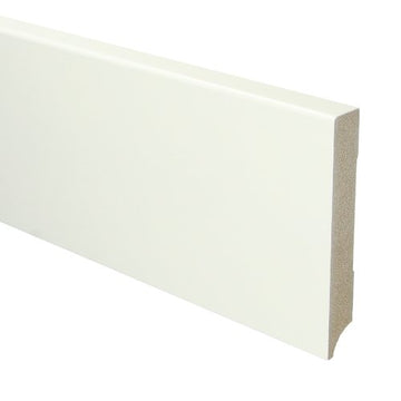 MDF Moderne plint 120x18 voorgelakt RAL 9016