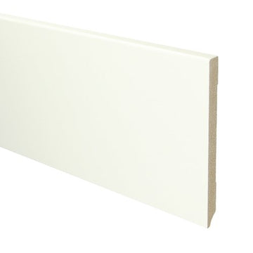MDF Moderne plint 150x12 voorgelakt RAL 9016
