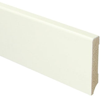 MDF Moderne plint 70x12 wit voorgelakt RAL 9010
