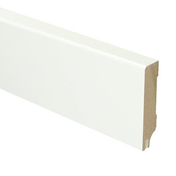 MDF Moderne plint 70x15 RAL 9016 + uitsparing