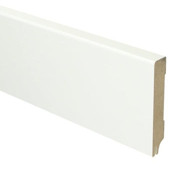 MDF Moderne plint 90x15 RAL 9016 + uitsparing