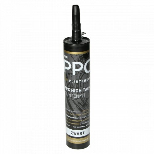 PPC High Tack Plintenkit Zwart RAL 9005 290 ml - Solza