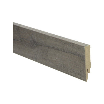 Rechte Folieplint 70X14 Oud Eiken Bruingrijs 27239