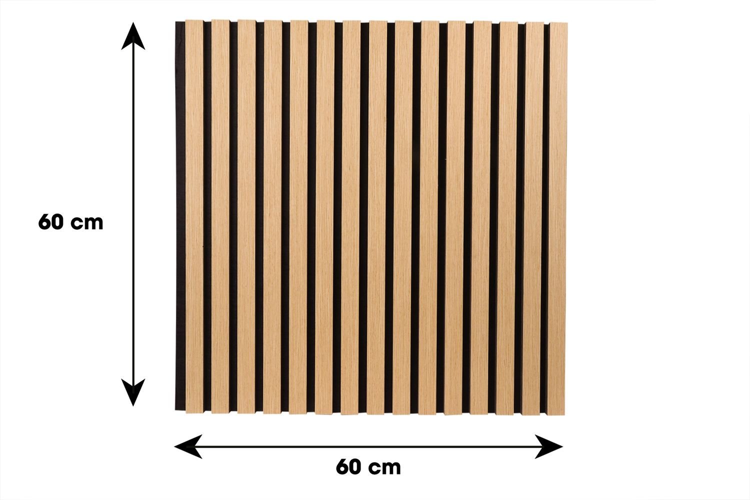 Solza Akupanel Wit Eiken 60x60cm - Per Set 4 Stuks - Solza.nl