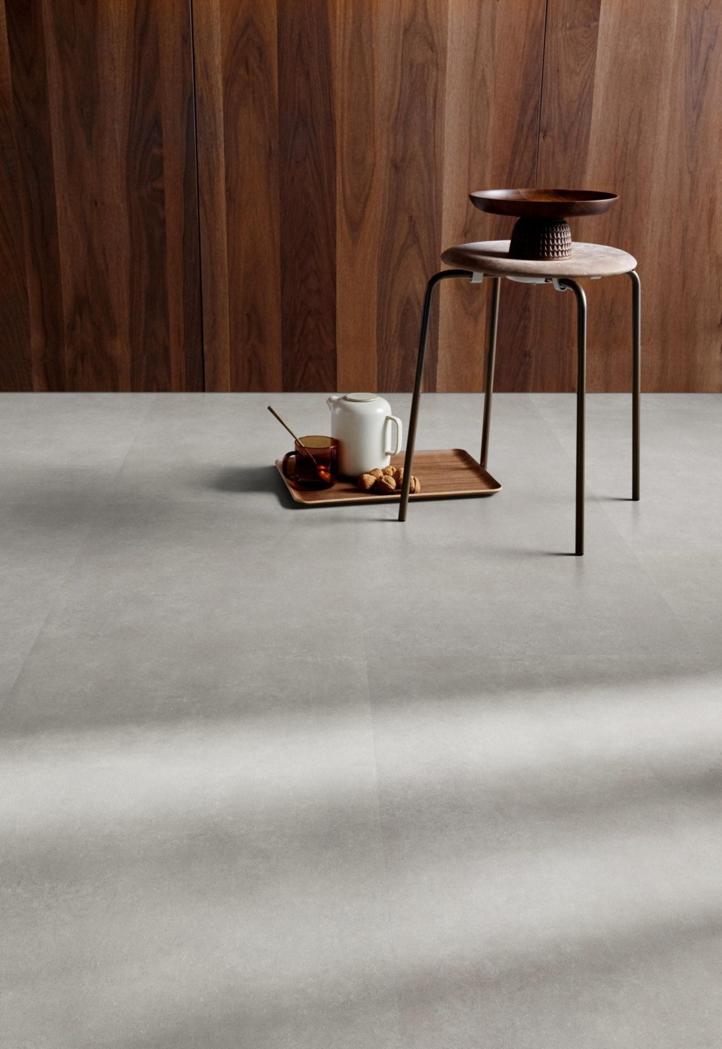 vtwonen Click PVC Basic Light Grey SRC - Tegel 91.4 x 45.7 cm - Solza.nl
