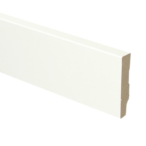 Whiteline plint recht 60x12 wit gefolied - Solza.nl