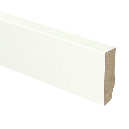 Whiteline plint recht 60x18 wit gefolied - Solza.nl